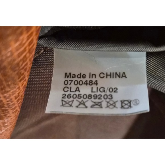 Longchamp Tote Bag Brown Leather Trim Logo Nylon Travel Shopping Shoulder - Picture 14 of 14